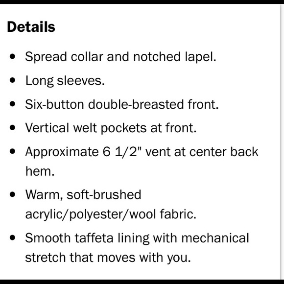 Soft Brushed Pea Coat - Picture 5 of 7